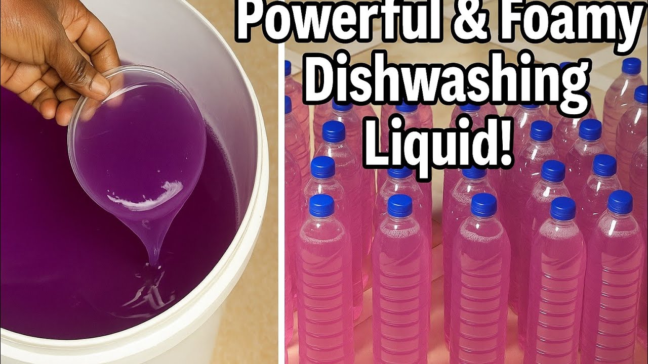 How to Make High Foaming & Powerful Dishwashing Liquid at Home - YouTube