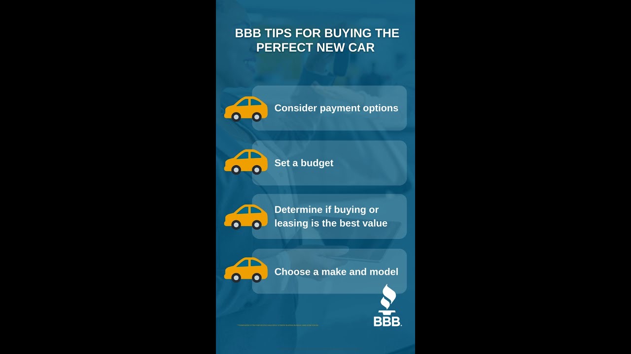 BBB Tips for Buying The Perfect New Car