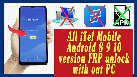 All iTel Mobile Android 8, 9 ,10 version FRP bypass unlock 2023 \\ Gmail account remove easy method