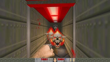 Doom II (Map09: The Pit) walkthrough 100% Kills, Secrets and Items (Levels Flipped)