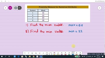 Data Mining  Lecture 04-Part 2-Proximity Measure for Numerical Attributes