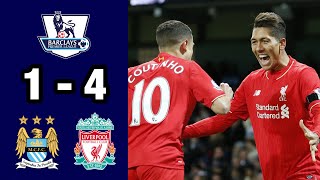 Manchester City vs Liverpool (1-4) | Extended Highlights and Goals - Premier League 2015/16