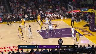 Avery Bradley Full Play 10\/29\/19 Memphis Grizzlies vs Los Angeles Lakers | Smart Highlights