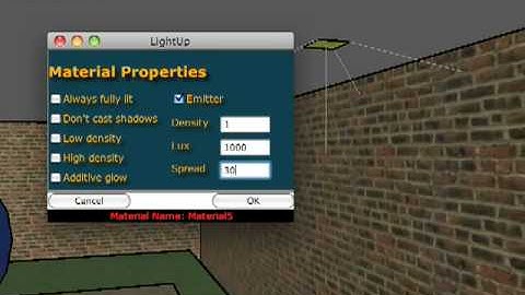 Area emitters in LightUp v1.3