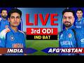 Live: IND vs AFG, IND BAT, 3rd ODI 2026, Cricket Live Match Today Score Commentary, 2nd INN
