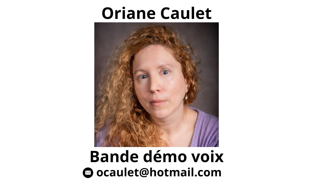 Oriane Caulet - bande demo voix