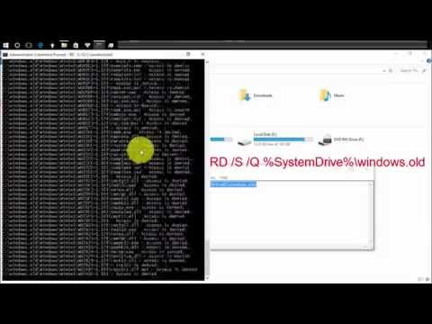 Video How to remove the Windows.old folder after upgrade in... - youtube