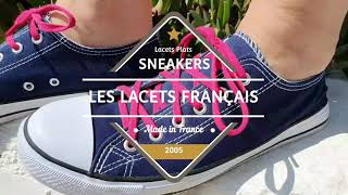 Lacets Plats Pour Sneakers. Couleur Rose 🌹 Boléro. Les Lacets Français 🇨🇵