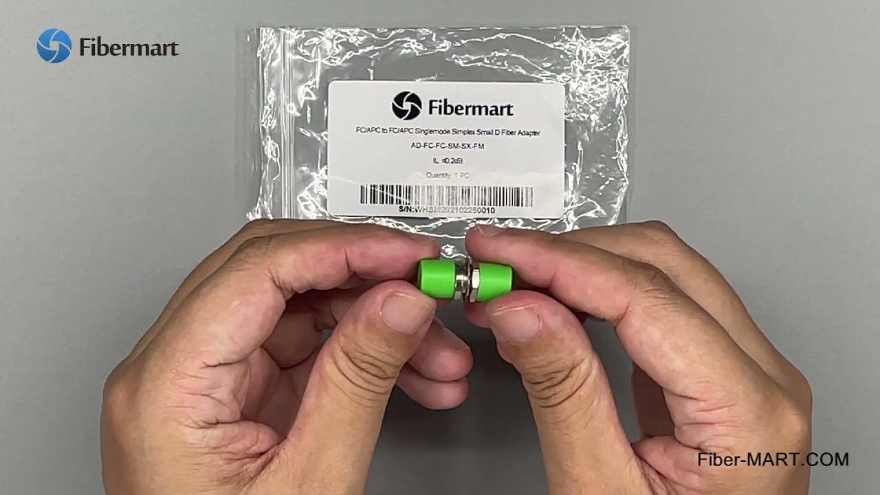 Fibermart FC/APC to FC/APC Singlemode Simplex Small D Fiber Adapter, FC ...