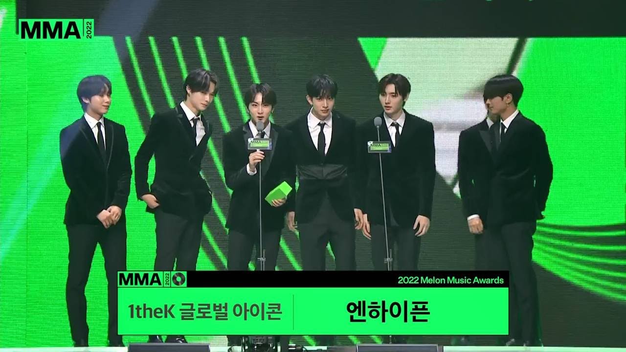 [MMA2022 | 수상소감]  1theK 글로벌 아이콘 - ENHYPEN | #엔하이픈 #ENHYPEN #MMA2022