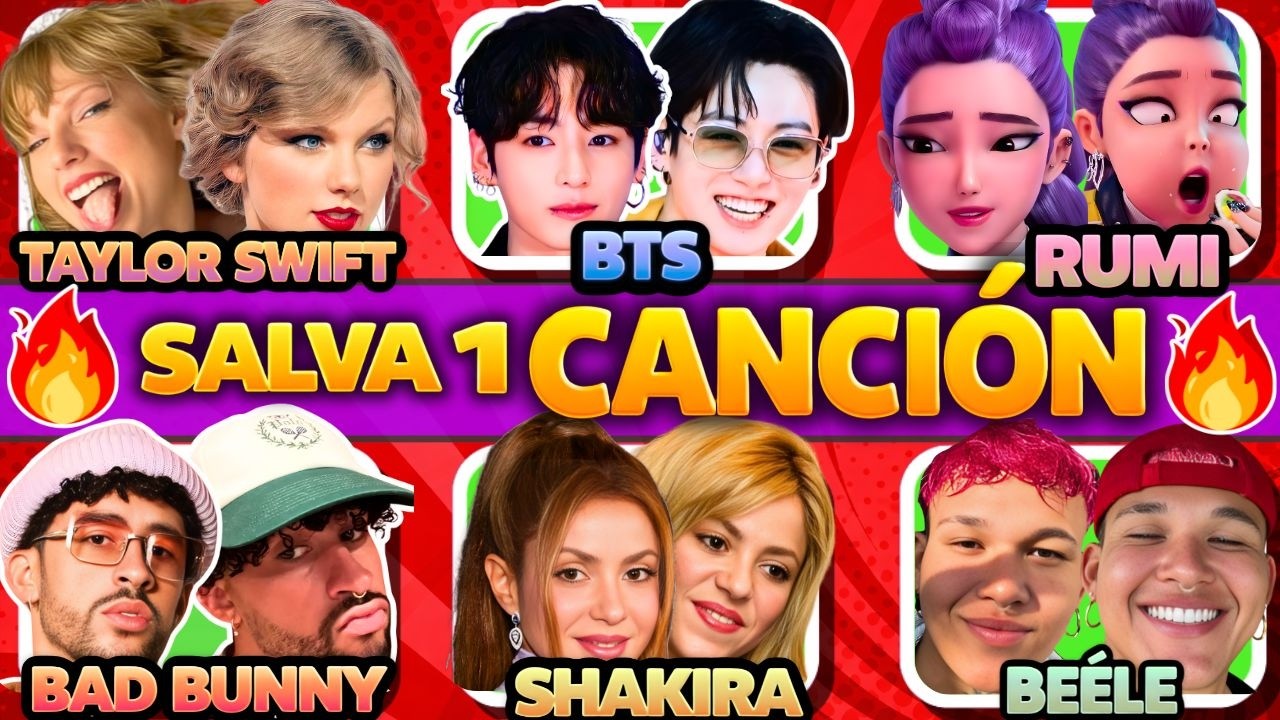 Salva UNA Canción del Mismo ARTISTA 🎶 🔥 Bad Bunny, Karol G, Taylor Swift, BTS 👩‍🎤