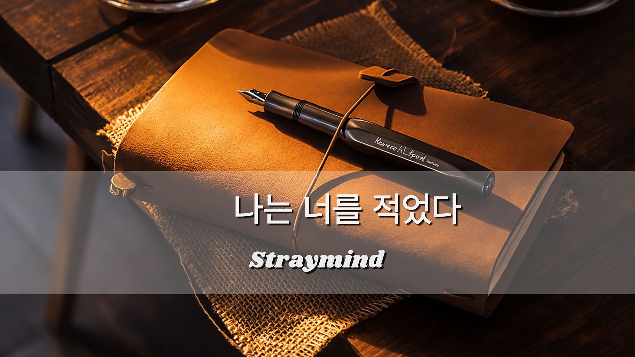 나는 너를 적었다 - straymind