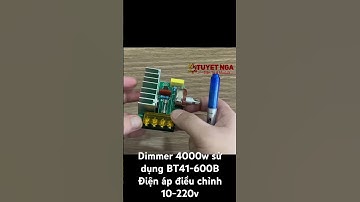 Dimmer 4000W điều chỉnh điện áp Ac