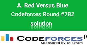 A. Red Versus Blue | Codeforces Soltuion | Codeforces Round #782  Div.2 | Solution | CP | Bangla