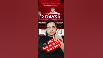 MST 50 Airdrop 2 days only 31 Oct fast