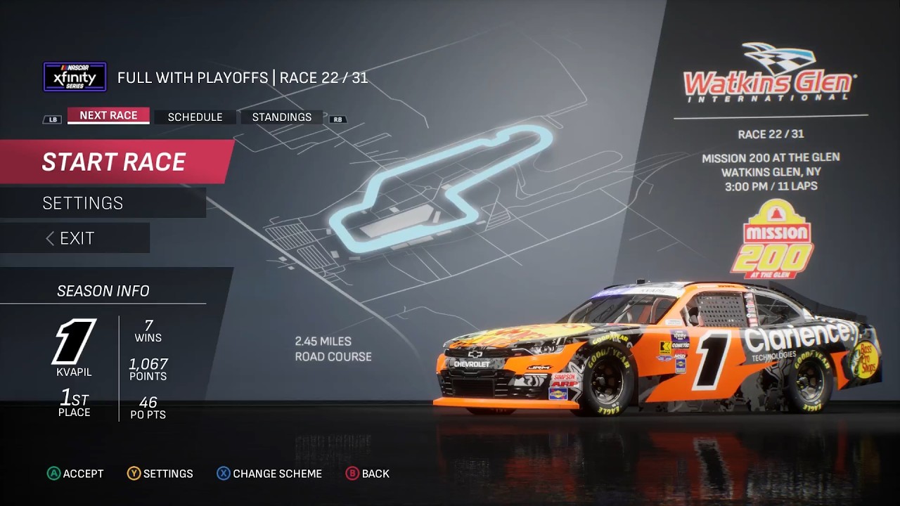 NASCAR 25 - Carson Kvapil Championship Mode - Race 22/31