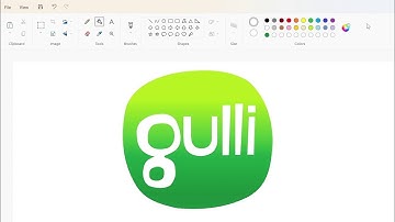How to draw the Gulli logo using MS Paint | How to draw on your computer