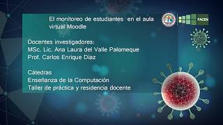 El monitoreo de estudiantes en el aula virtual Moodle