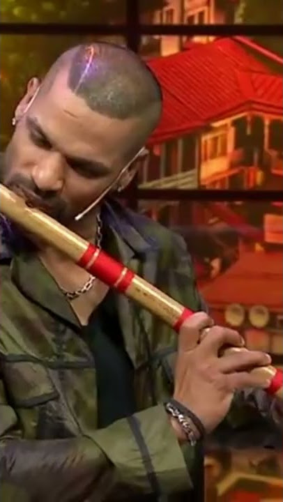 Shikhar Dhawan ЁЯТЮЁЯТЮFlute Skills In kapilshrama show #4kstatus #ytstudio