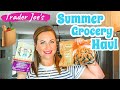 SUMMER ITEMS AT TRADER JOE&#39;S // SUMMER TRADER JOES HAUL // FAMILY OF FOUR TRADER JOE&#39;S HAUL