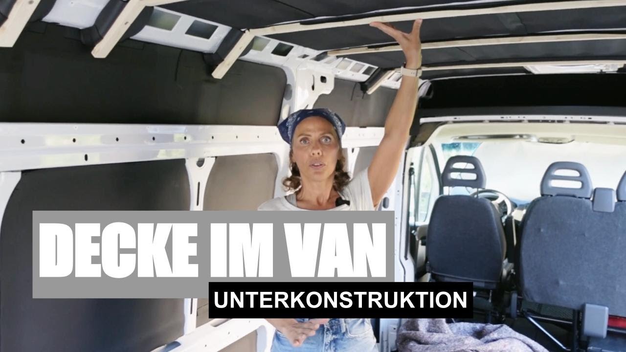 Decke im Van - Unterkonstruktion und Isolierung - Dämmung mit Armaflex