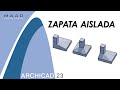 Zapata aislada en Archicad