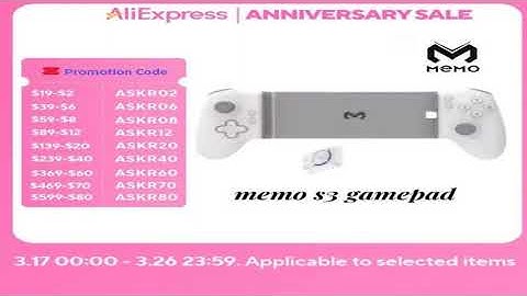 2025 Memo S3 Gamepad Type C Mobile Phone Controller Hall Effect Stick Joystick Android Type C Ps C