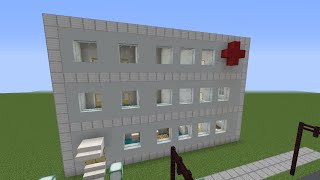 Как построить простую больницу в Майнкрафт.