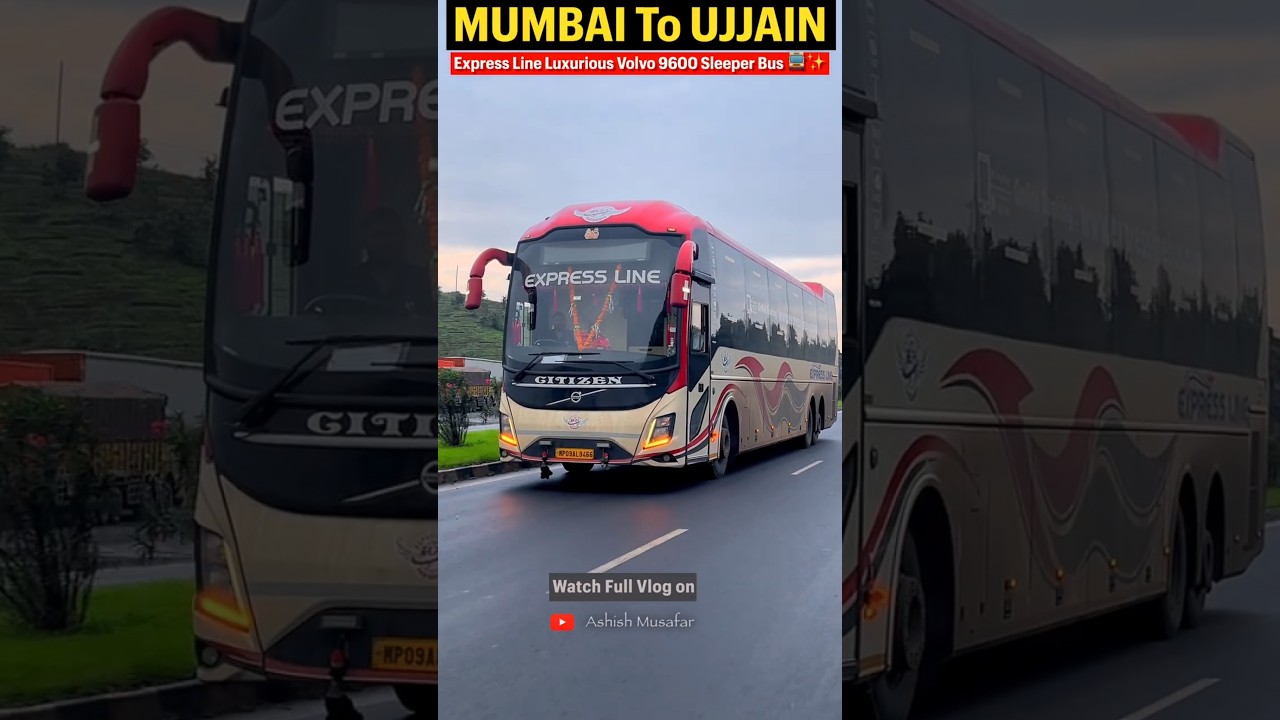MUMBAI to UJJAIN in Luxurious VOLVO Sleeper Bus Journey ✨🚌