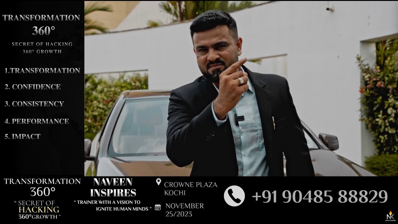 5 secrets to hack your exponential growth | Transformation 360 degree | No 1 training @ Cochin