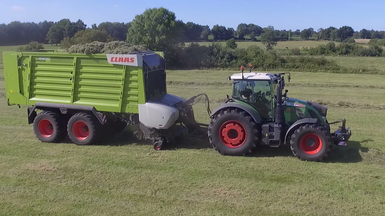 HD|2020|2x Fendt 700 mit Claas Cargos 8400| Ladewagen|LuBeckmann|Grünfutter Ernte