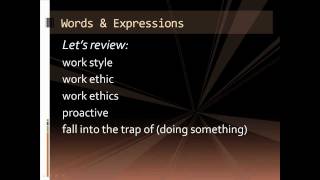 What's your work style (Part 1) - English for Professionals