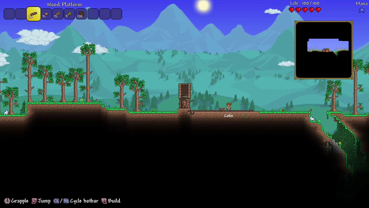 Terraria ep.1 getting started - YouTube