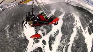 107. Flying from Kamloops to Harper Mountain ski hill, Jan 13, 2016