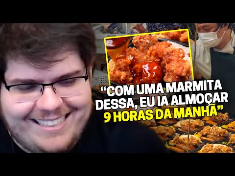 CASIMIRO REAGE: ALMOÇO DOS CAMPEÕES! COMIDA DE RUA JAPONESA (É MUITA COISA) | Cortes do Casimito