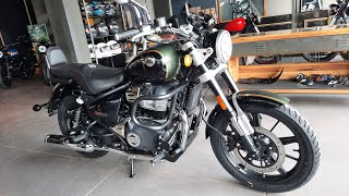 Royal Enfield | Super Meteor 650 | Interstellar Green | Touring Seat #royalenfield #supermeteor650