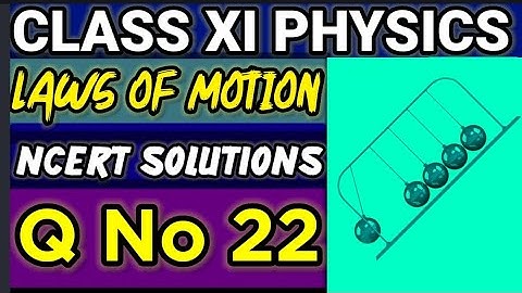 NCERT Solutions Q No 22  Laws of Motion Class XI Physics  #classxiphysics ‎⁨@ganticoaching-135⁩  