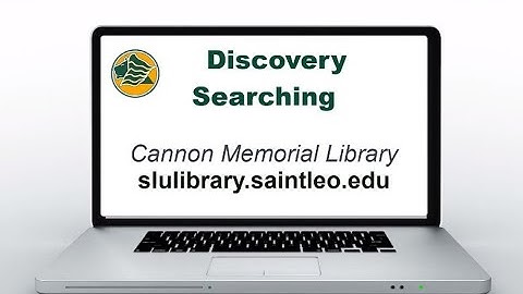 Discovery Searching: The Library Catalog