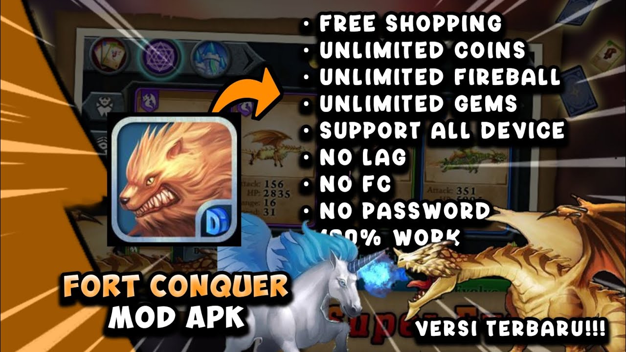 FORT CONQUER MOD APK [ NO PW ] VERSI TERBARU!!!