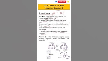 GATE 2026 Life Sciences Important Question 02 | Biodotcom | #gate2026 #gatelifesciences