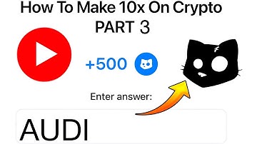 How To Make 10x In Crypto Part 3 Cats Code|How To Make 10x On Crypto Part 3 Cats Code|Cats Video Cod