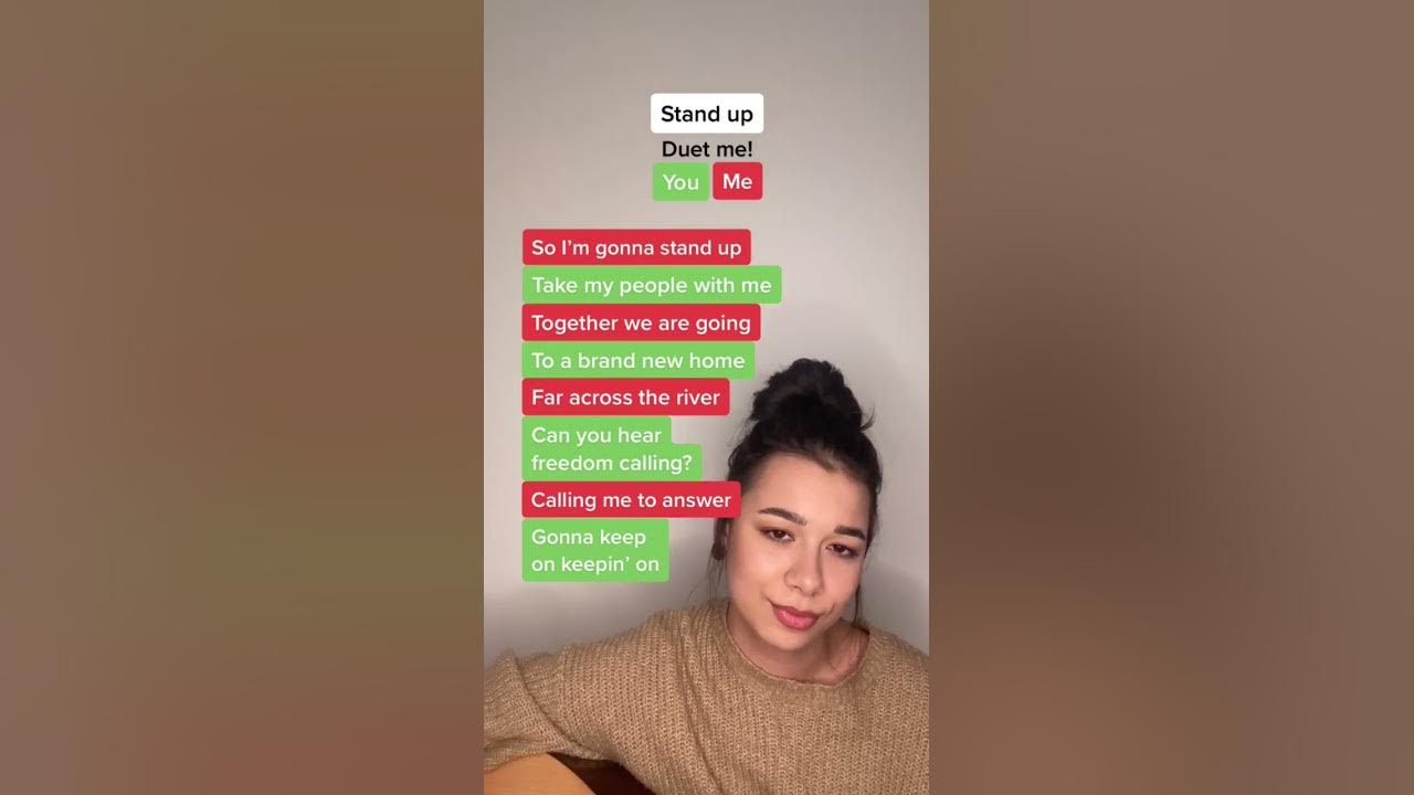stand up - cynthia erivo 🎤 #karaoke #duet #standup #cynthiaerivo #singing