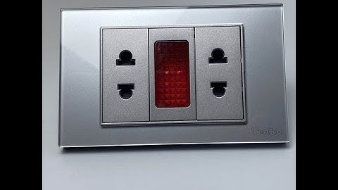 Ổ Cắm Đèn Báo Điện Âm tường Mặt Kính Cường Lực TENKO I Tenko.com.vn
