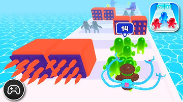 Join Blob Clash 3D - Gameplay Walkthrough Part 21 - Racing Game Levels 106-110 (iOS, Android)