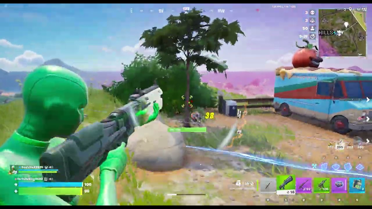 Bush Only Challenge in Fortnite! 