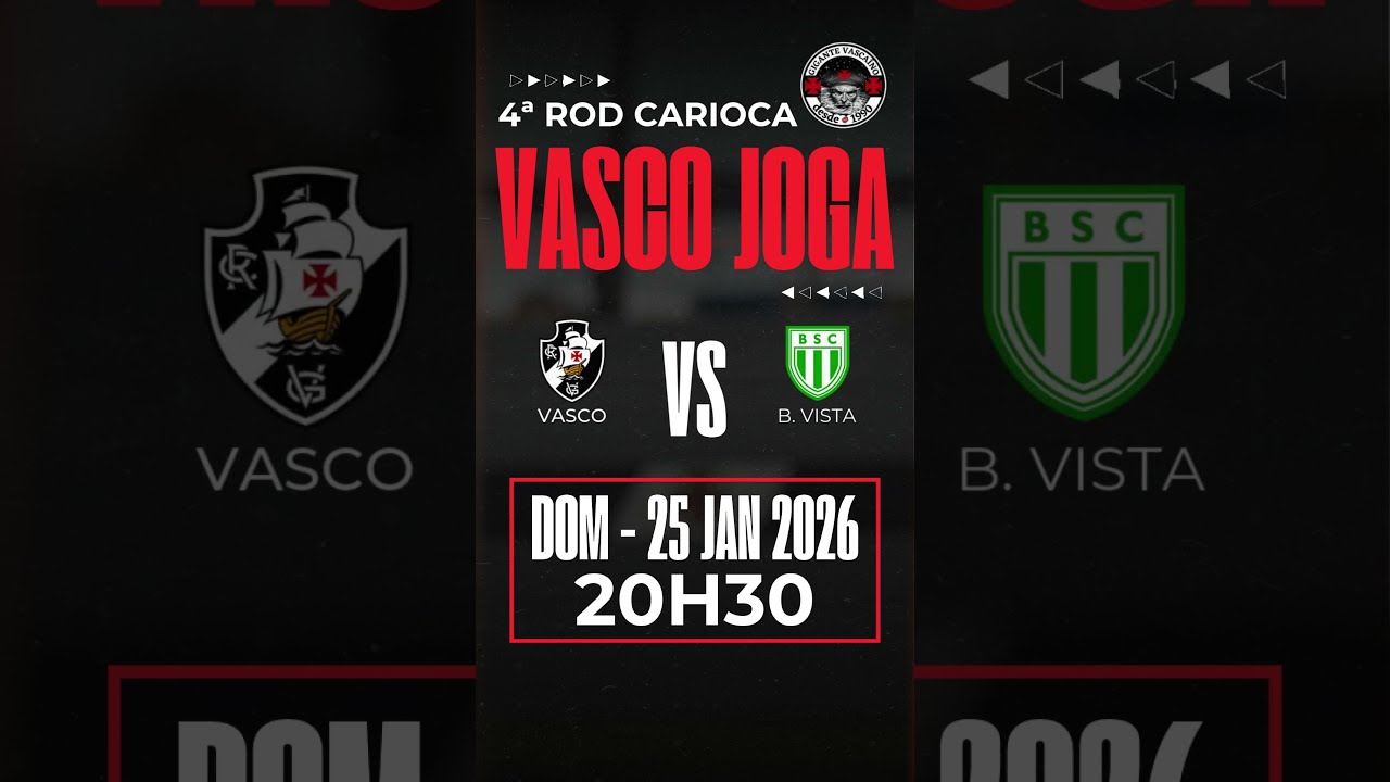 HOJE TEM VASCO! | VASCO X BOAVISTA | CAMPEONATO CARIOCA 2026  