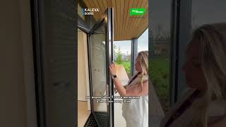 Входная дверь из стекла и теплого алюминия KALEVA ALUVET SPACE DOOR