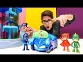 Pijamaskeliler. Gece Ninjası PJ Masks karargahını karıştırıyor