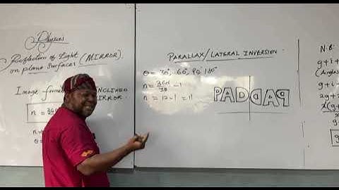 Numbers of images formed by two inclined plane mirrors
