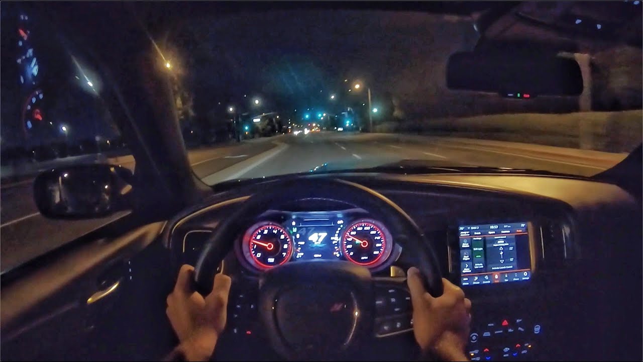 2020 Dodge Charger 392 Scat Pack Widebody POV Night Drive (3D Audio)(ASMR)  - YouTube